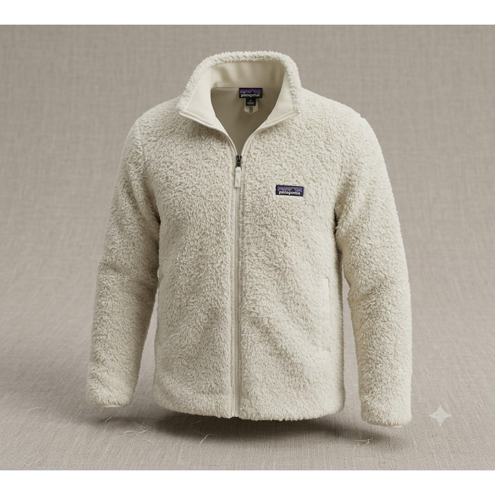 Patagonia 25212FA21 Los Gatos Birch White Women's Deep Pile Fleece Jacket. Sze S